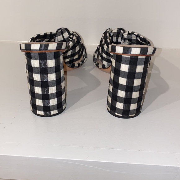 Loeffler Randall Coco Knotted Gingham Mules - Picture 6 of 6